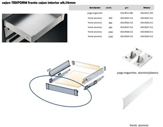 TITUS DWD Inner Drawer Parts