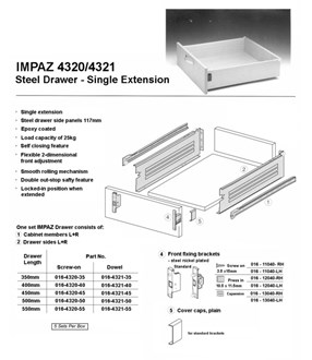 HARN 4320 Impaz Metal Drawer