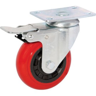 Red Urethane Castors