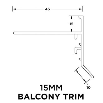 ROBERTS Balcony Trim with Weep Hole